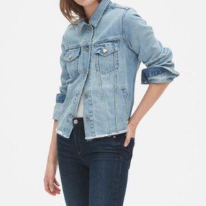Distressed Icon Denim Jacket